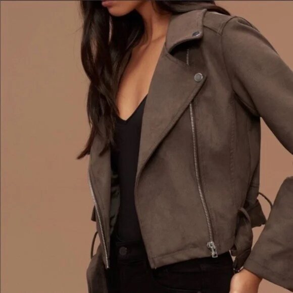 Aritzia Talula Gray Morton Moto Jacket - Picture 4 of 13